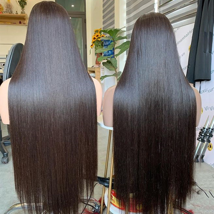 Bone straight hair